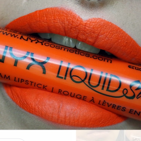 orange liquid lipstick